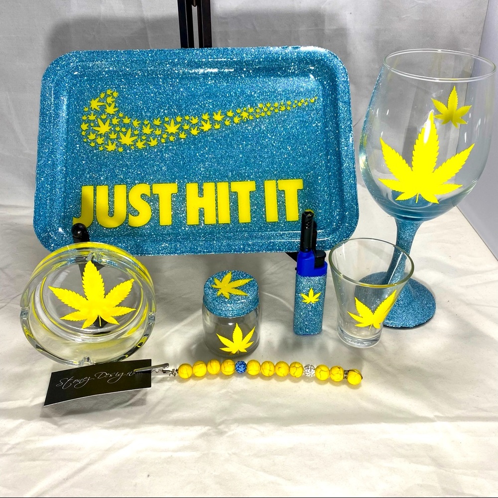 Rolling Tray Set Bundle 7 pieces Gift